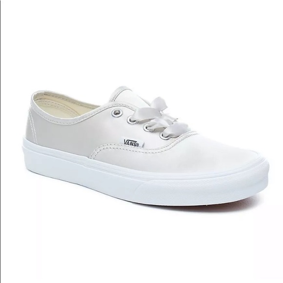 silver vans shoes